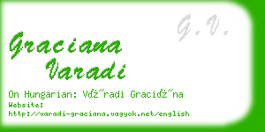 graciana varadi business card